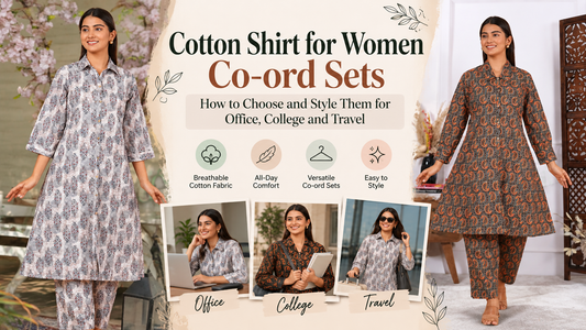 Cotton Shirt for Women & Co-ord Sets: How to Choose and Style Them for Office, College and Travel